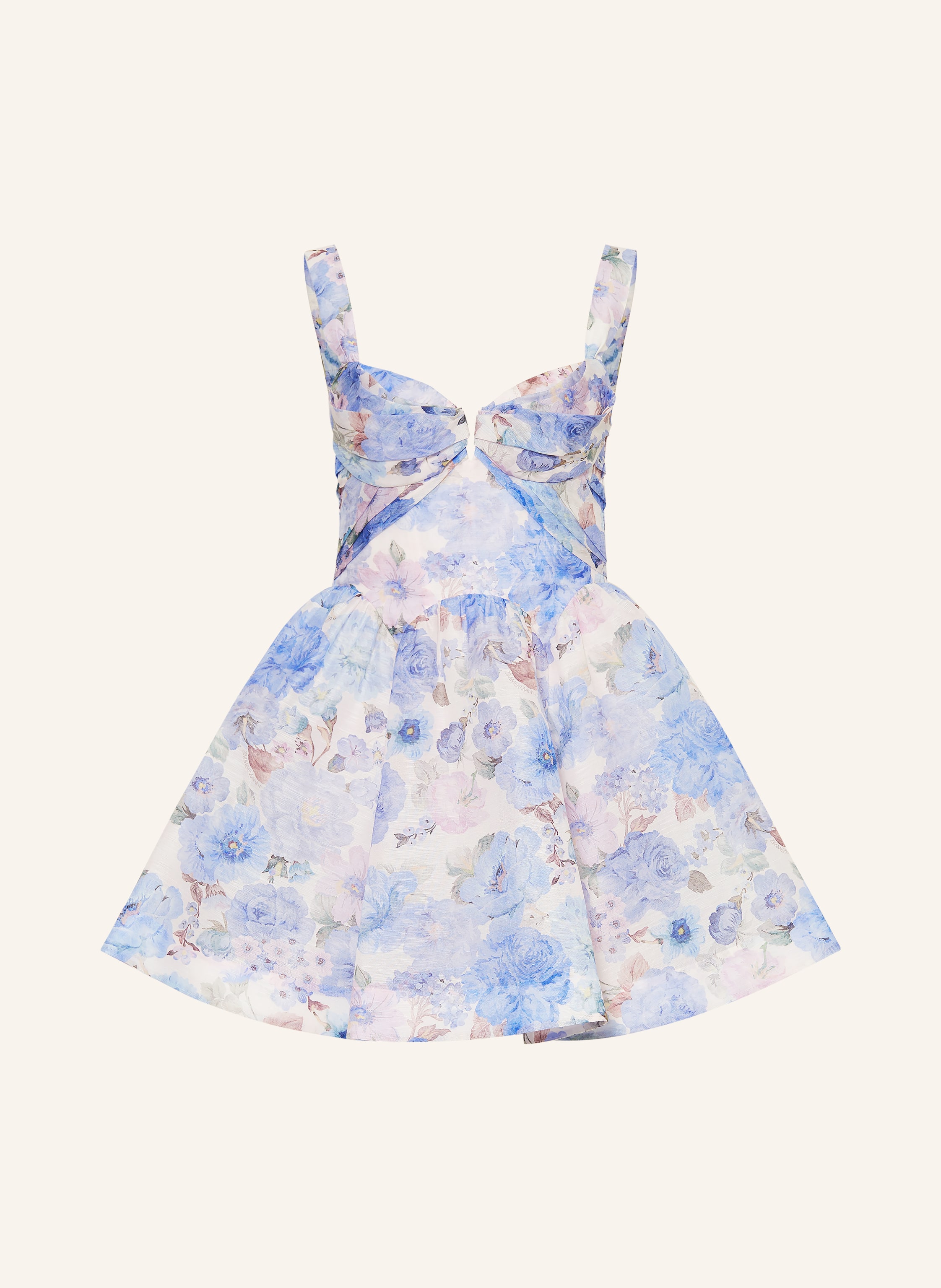 ZIMMERMANN Kleid REBELLION mit Leinen und Seide