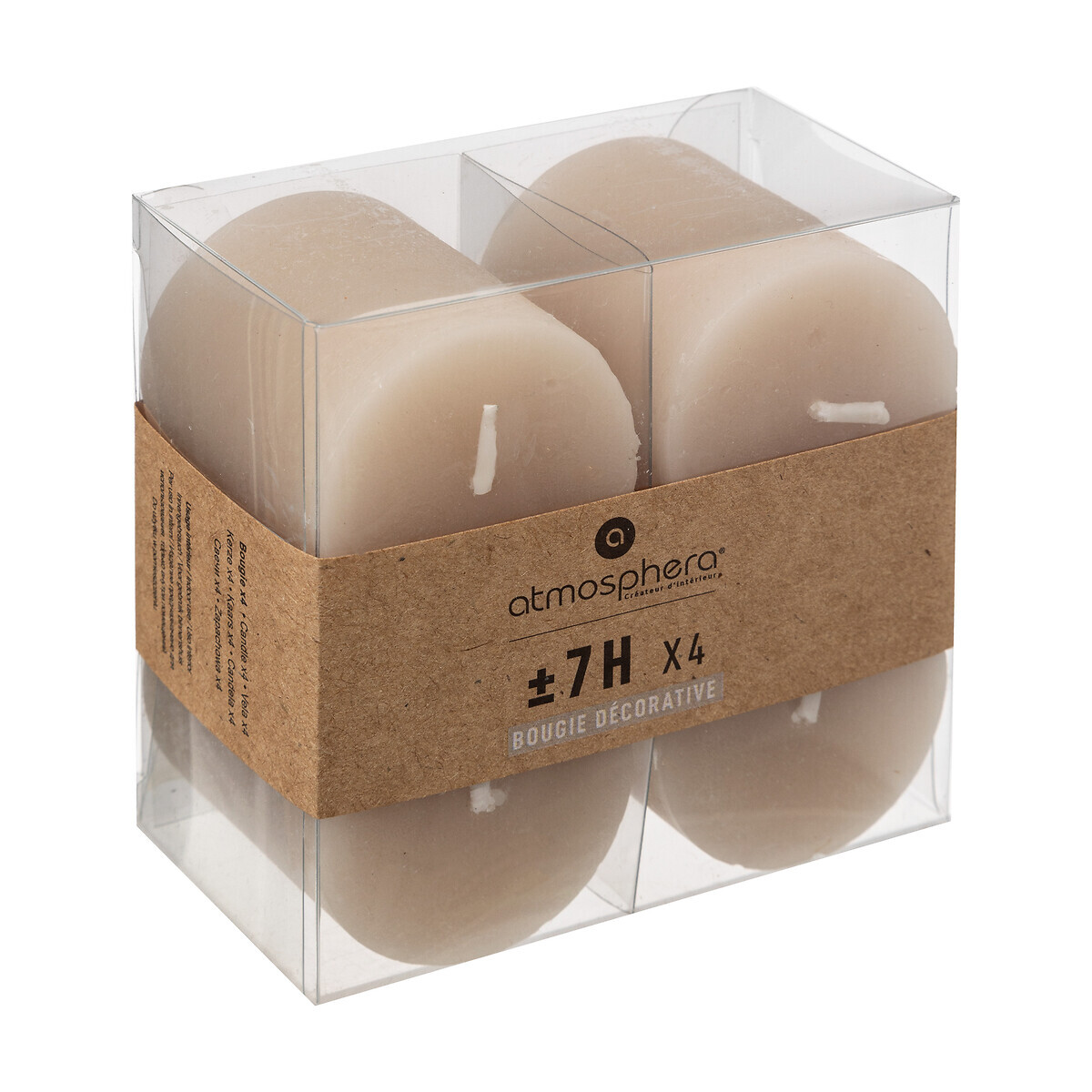 Rustic candle Taupe grey, 60g