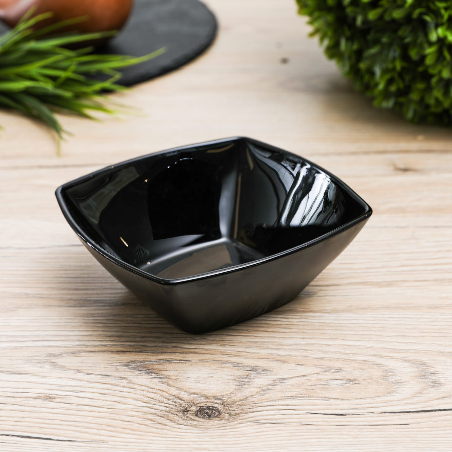 Coppetta 14x14 cm vetro opalino nero Eclissi Bormioli