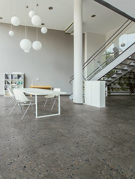 Carrelage Terrazzo Sol Mur 30x60 Art Grey Rectifié - Allocarrelage
