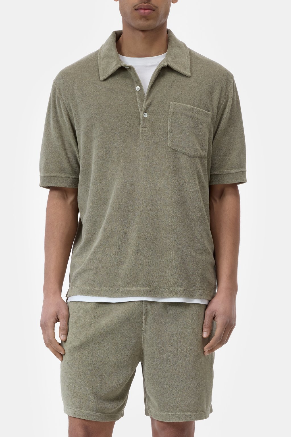 Frottee Shirt aus Baumwoll-Mix
