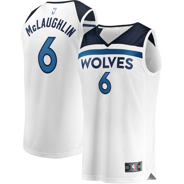 Jordan McLaughlin Minnesota Timberwolves  Youth Fast Break Replica Player Jersey - Association Edition - White