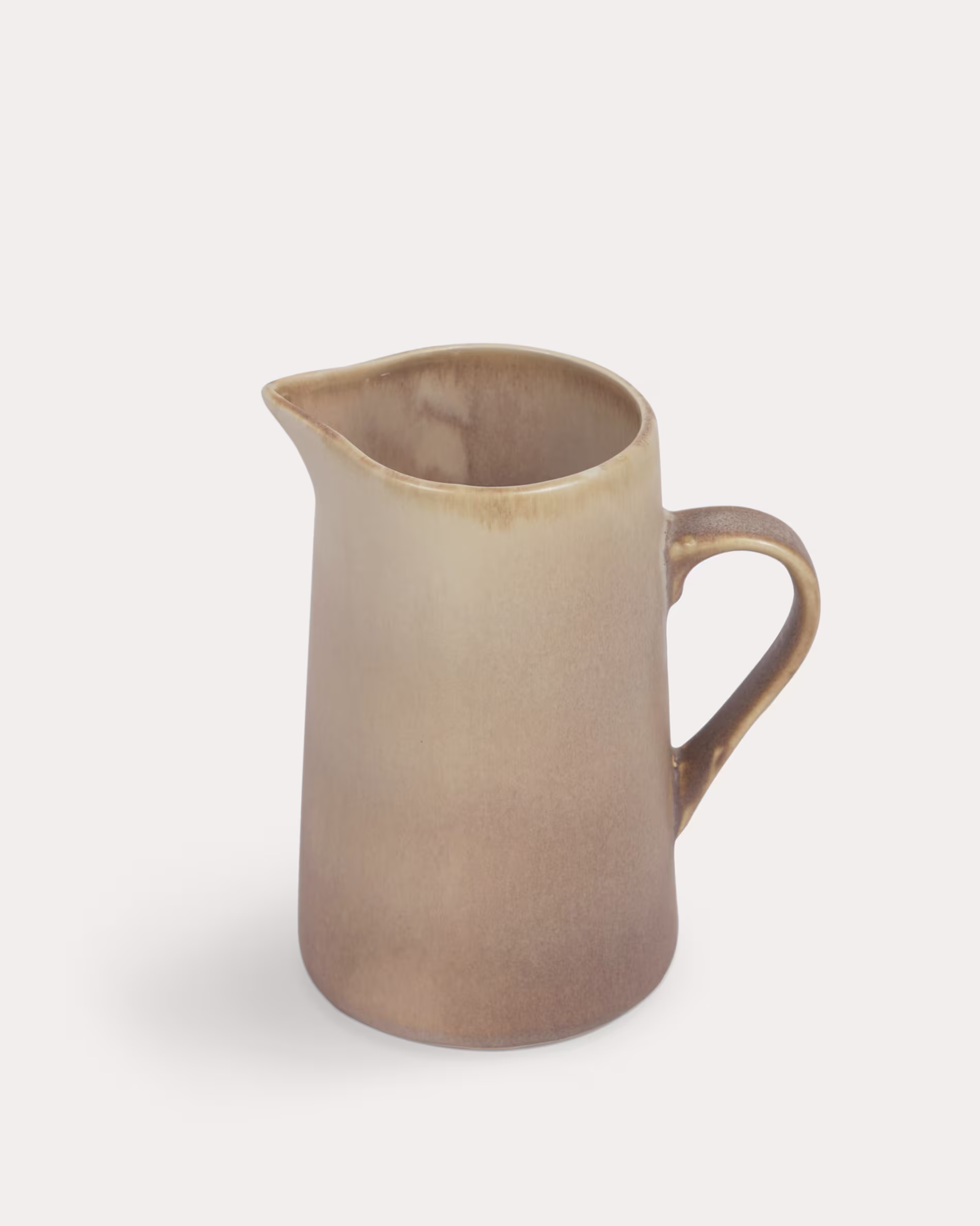 Jarra de leche Vreni de cerámica beige