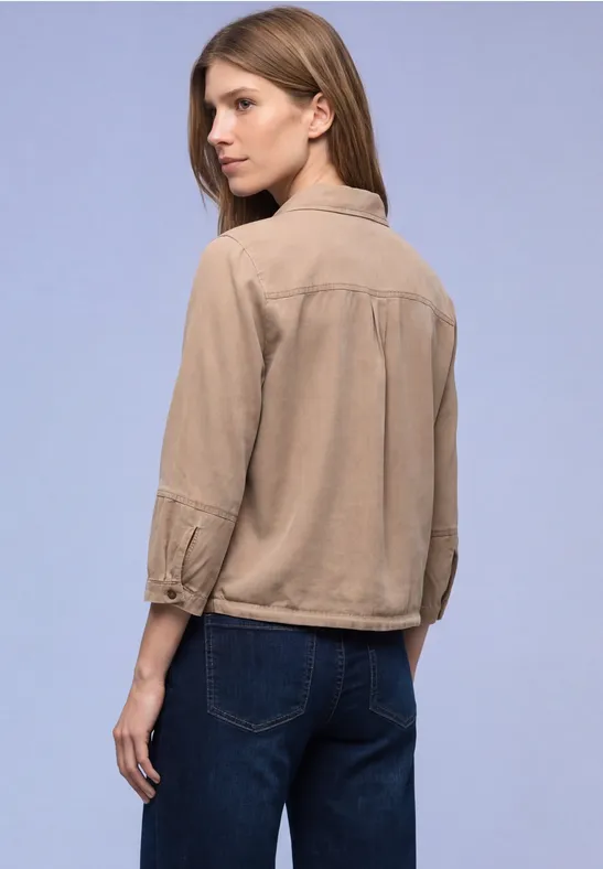 Hemdbluse im Washed-Look