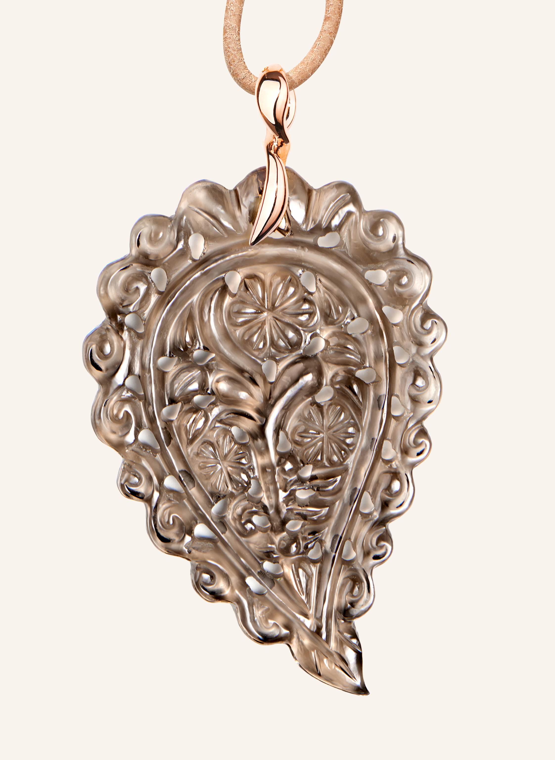 TAMARA COMOLLI Anhänger PENDANT INDIA LARGE SMOKY QUARTZ 18K Roségold 18K Roségold
