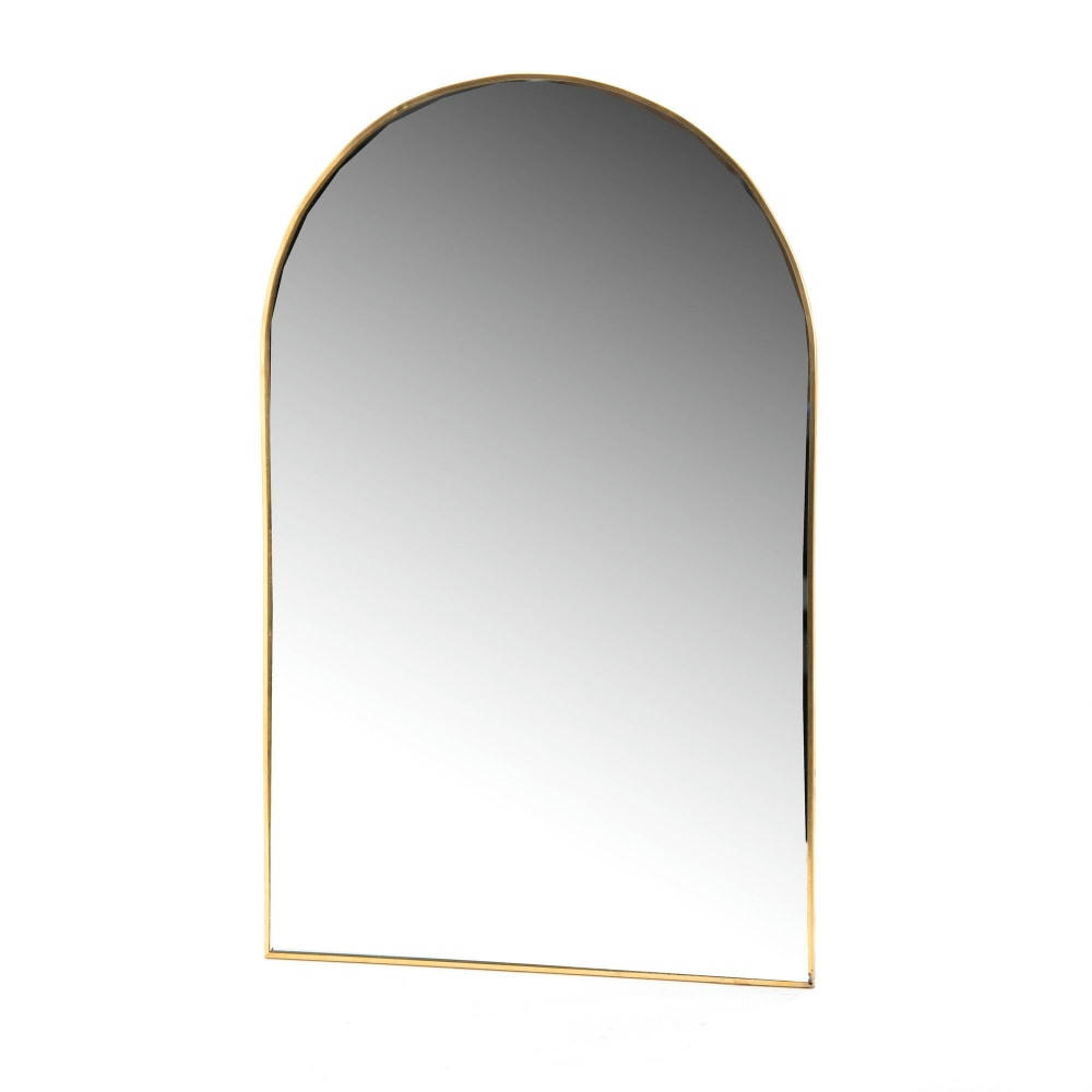 - Miroir voyage en verre or 35cm