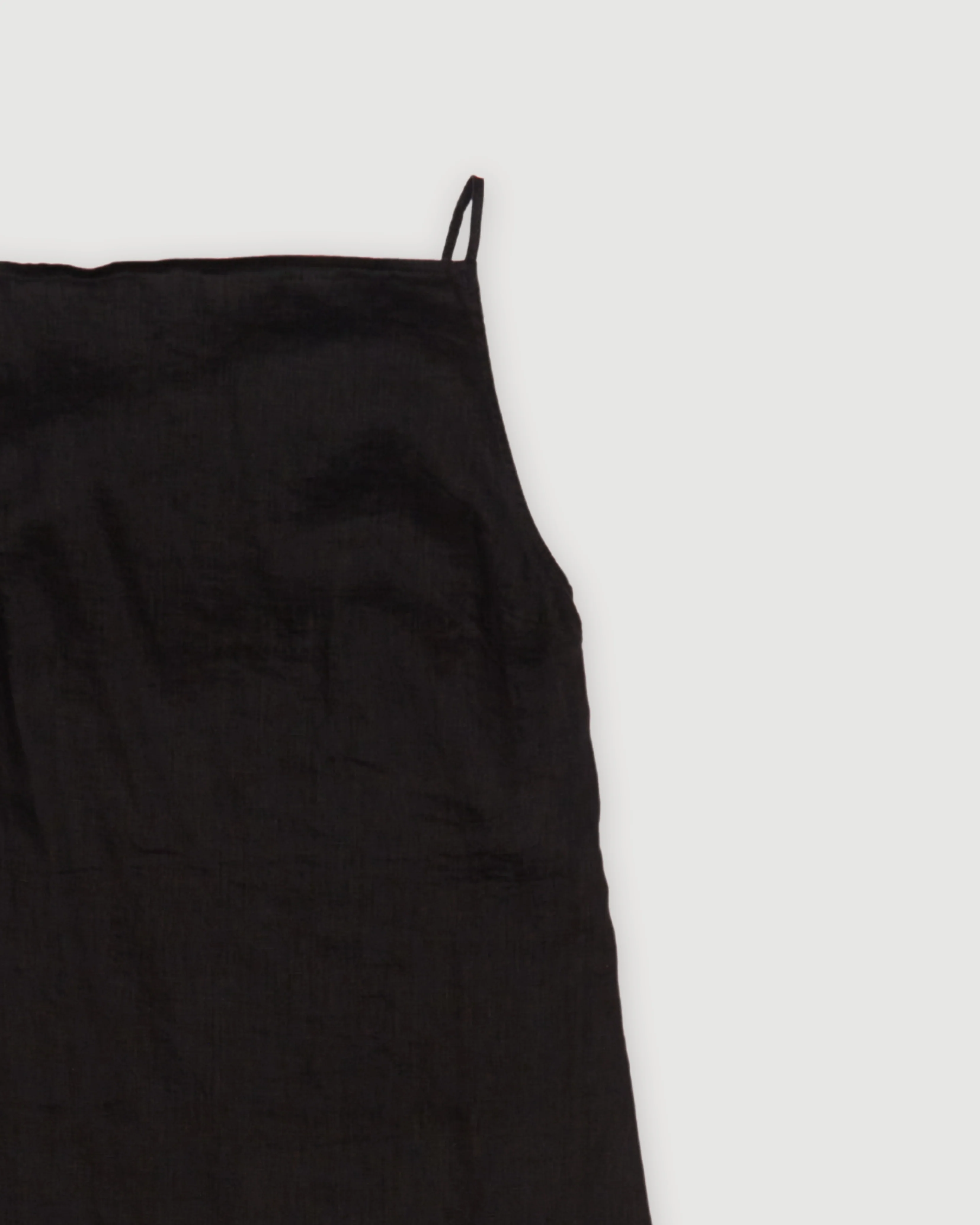 Re-Worn Womens Linen Textured Slip Dress