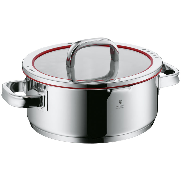 WMF Function 4 Kookpan laag - Ø240mm - Rood