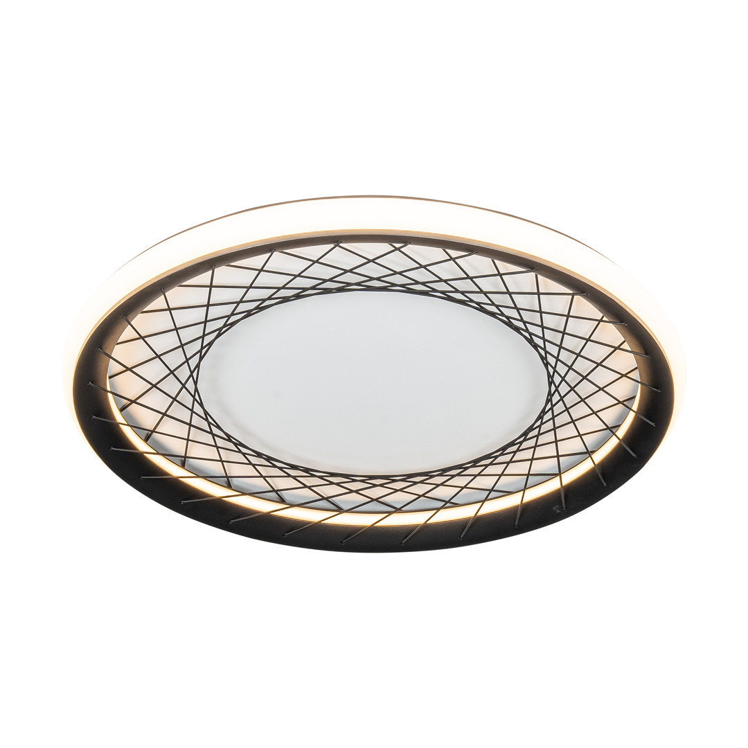 Plafon Nestokrągły czarno-biały LED 1x38W 51cm 1900lm IP20 Milagro