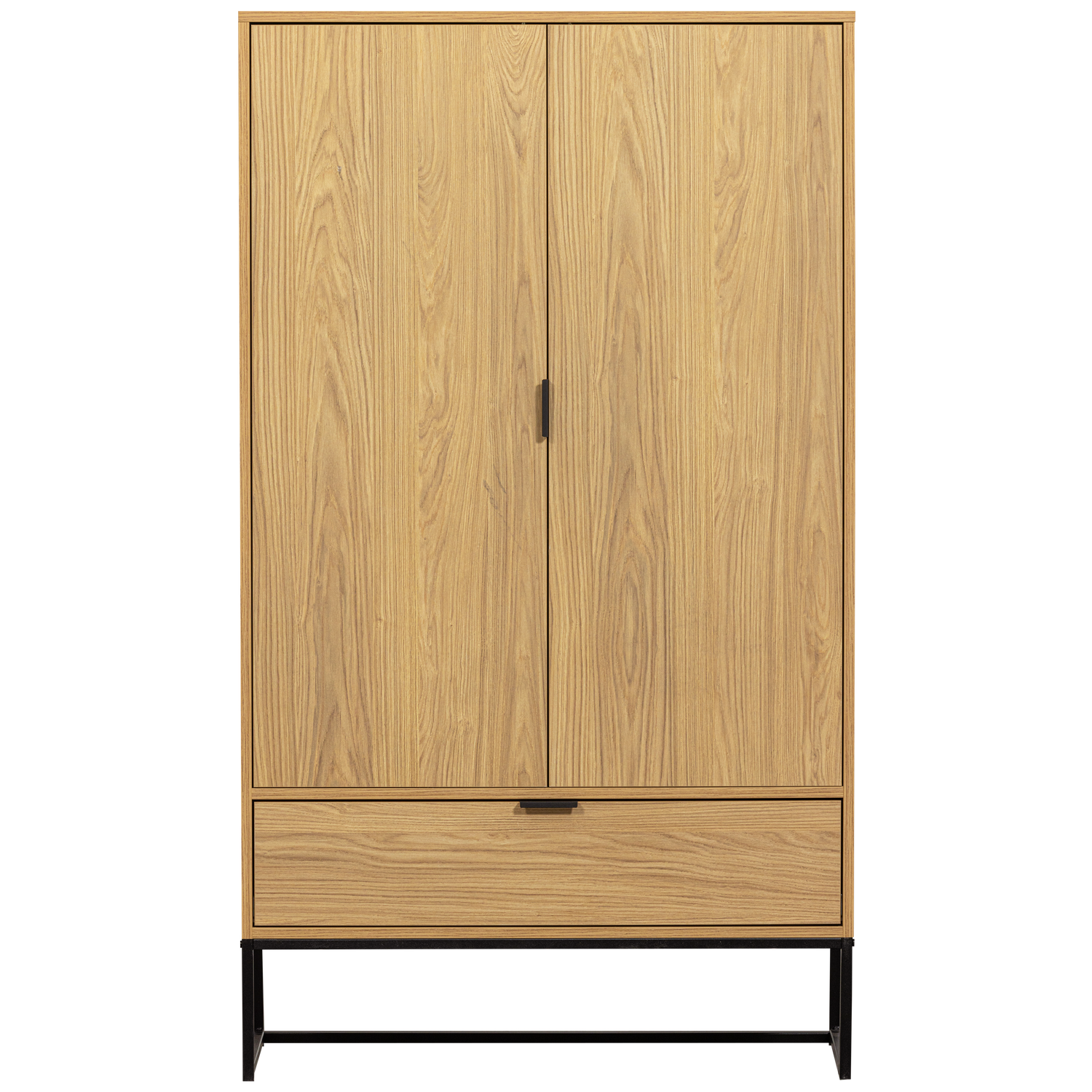 WOOOD 2-deurs kast Silas - Eiken - Melamine - 149x85x36