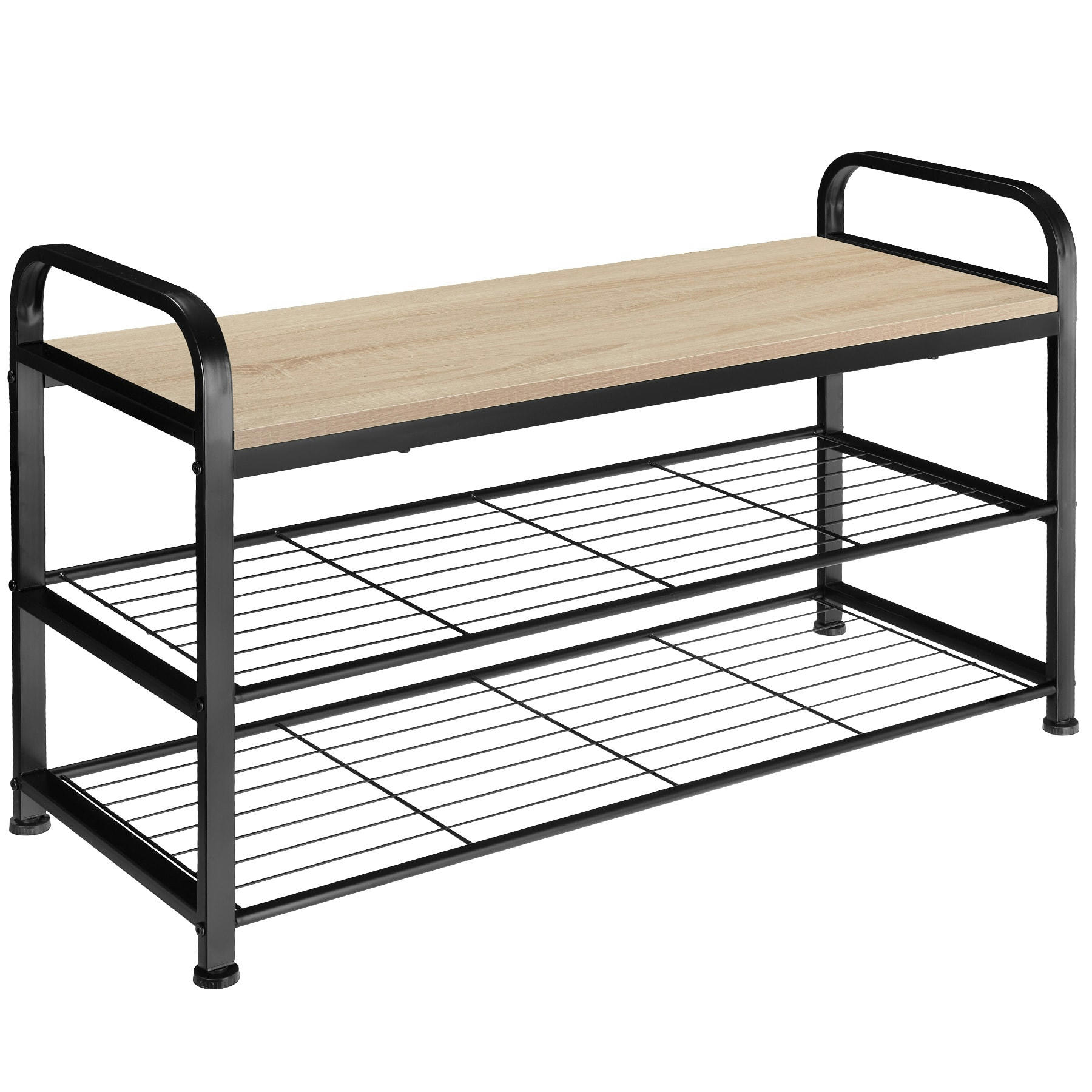 - Étagère à chaussures Style industriel Bois clair industriel, Chêne