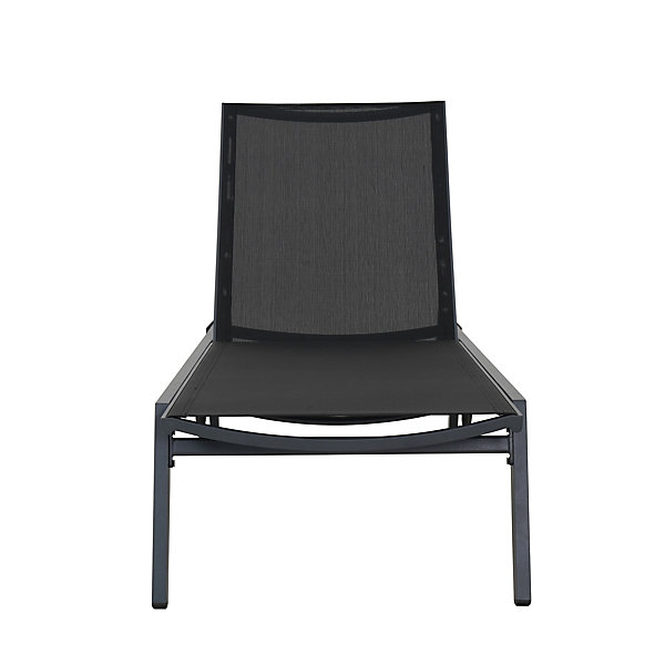Bain de soleil en aluminium gris Faro