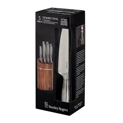 Stanley Rogers Domed Oval 5 Piece Knife Block 5pc