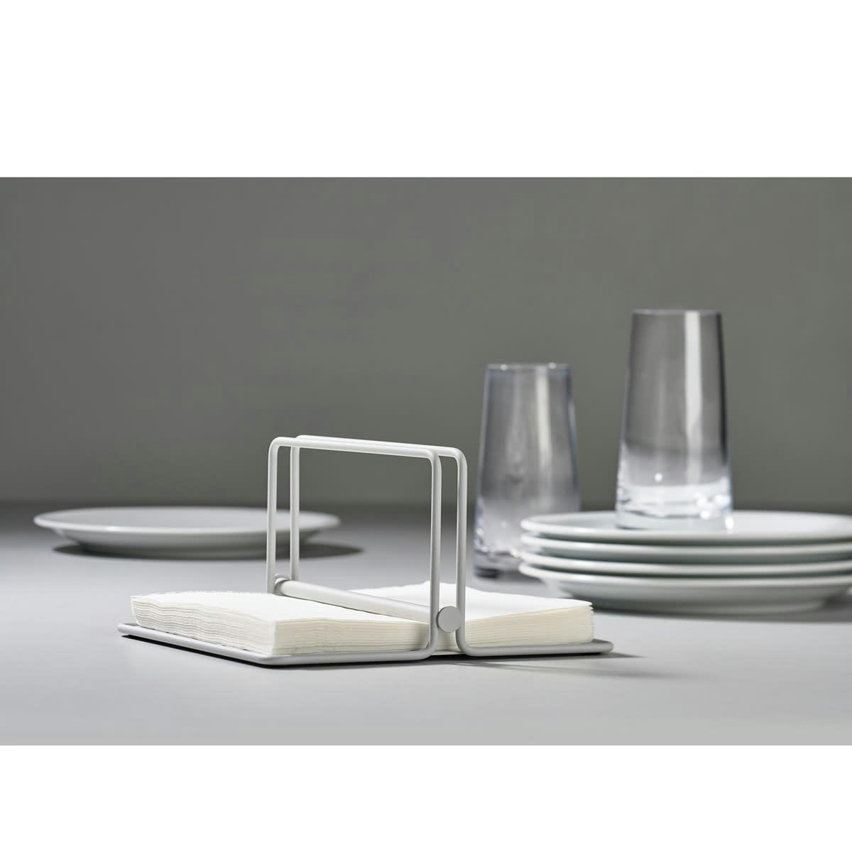 SINGLES - Porte-serviette en Fer Beige gris