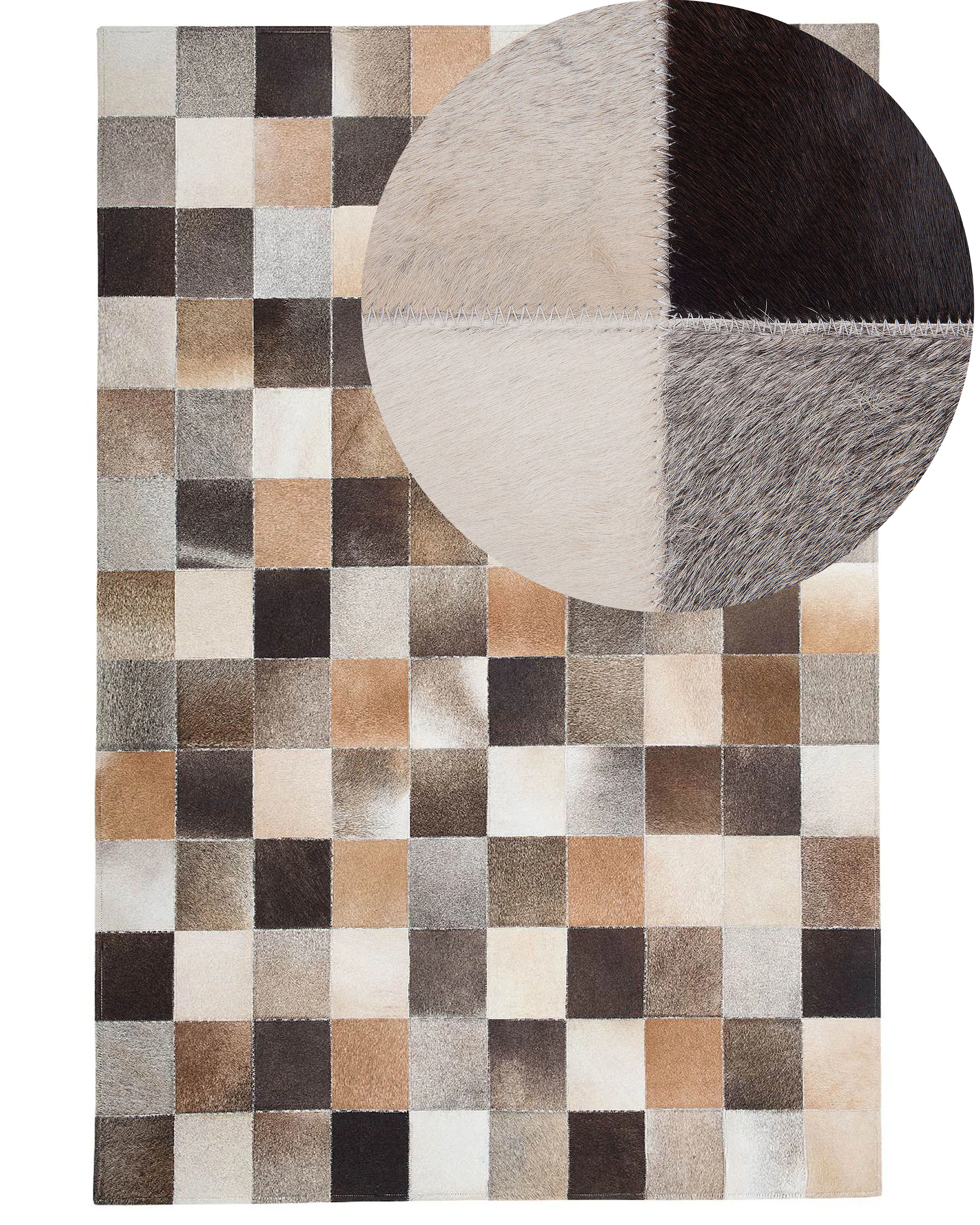 Rug SOKE Multicolour 160 x 230 cm Leather