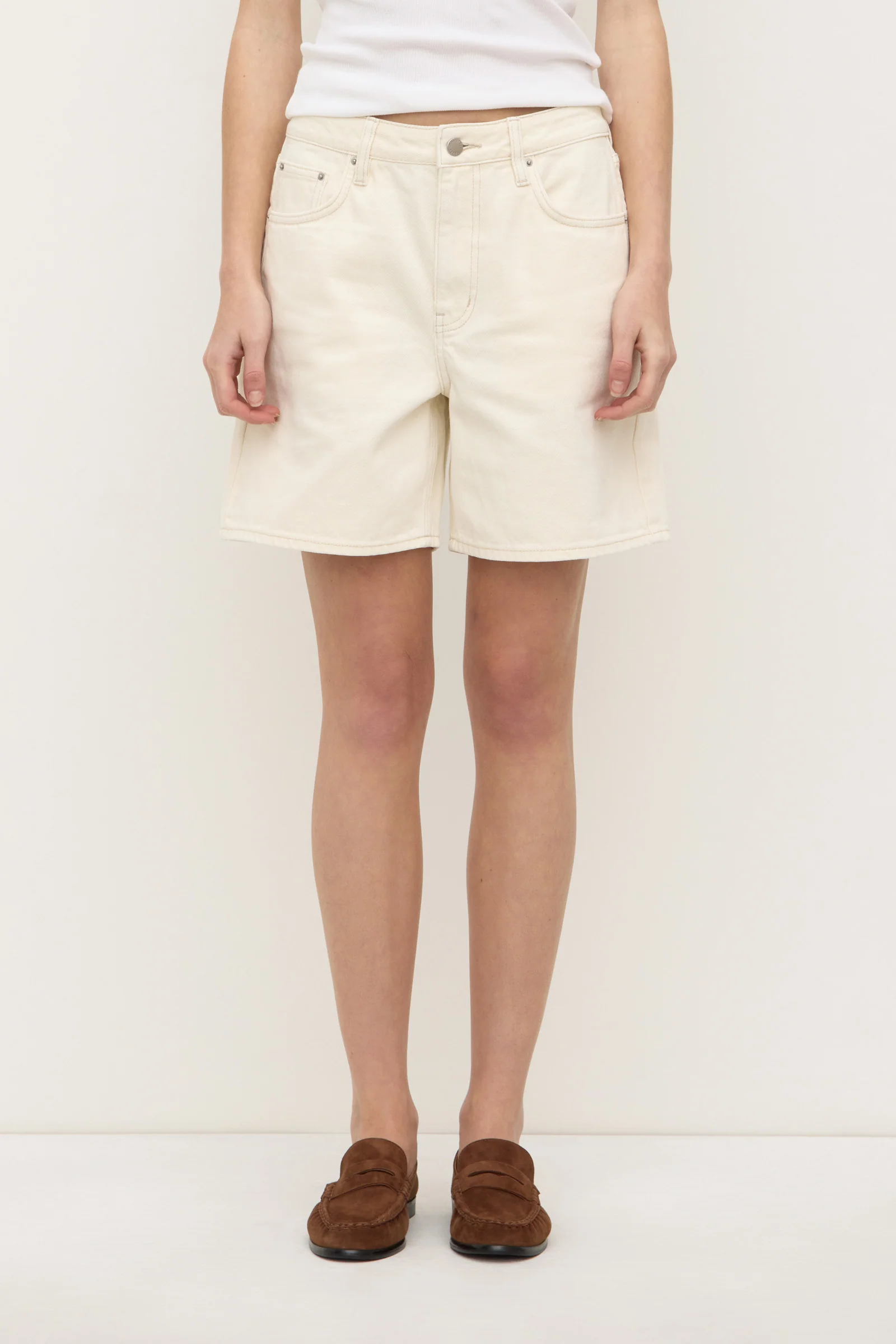 Mid Rise Vintage Denim Short