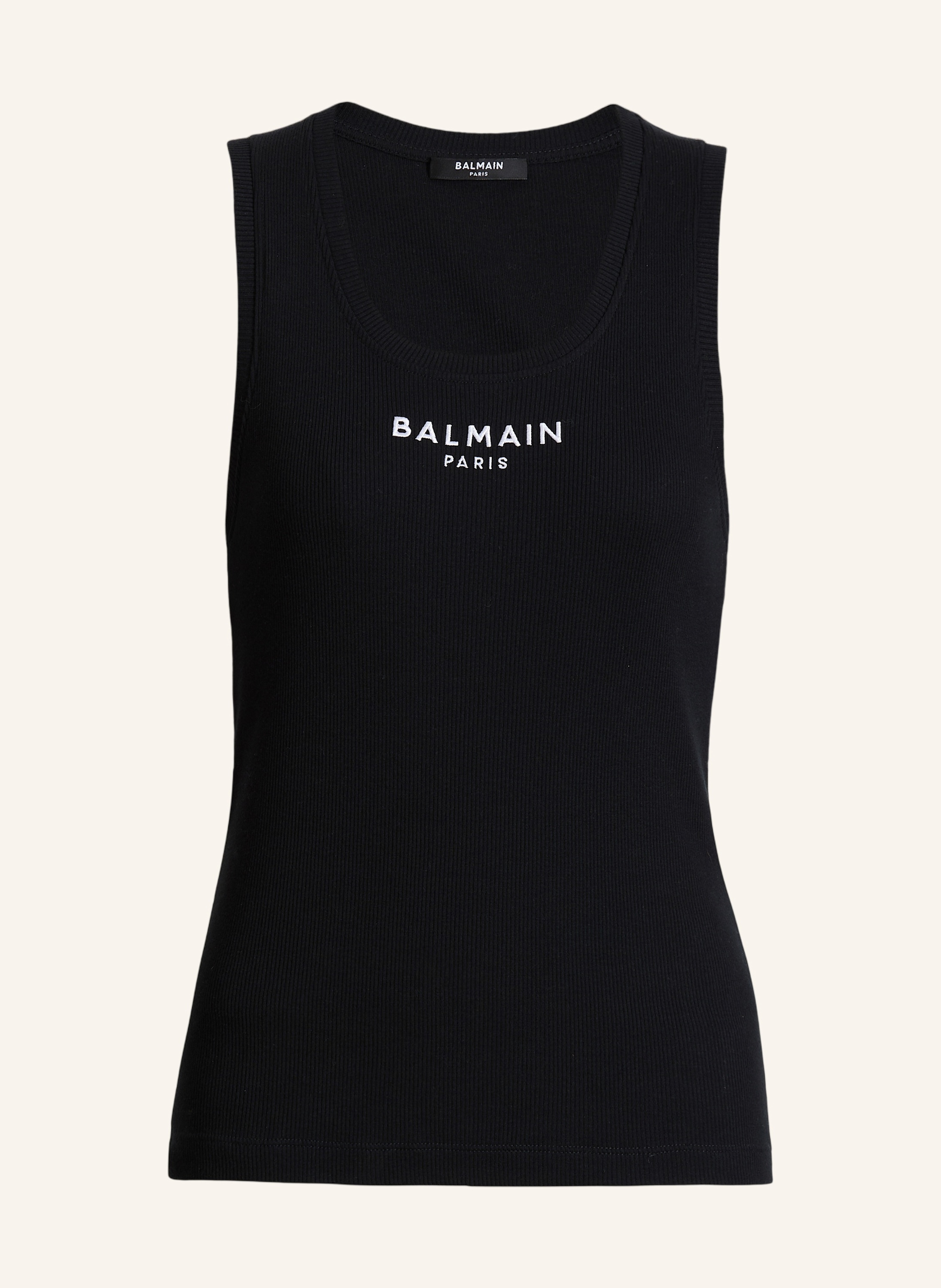 BALMAIN Tanktop mit Balmain Paris-Stickerei