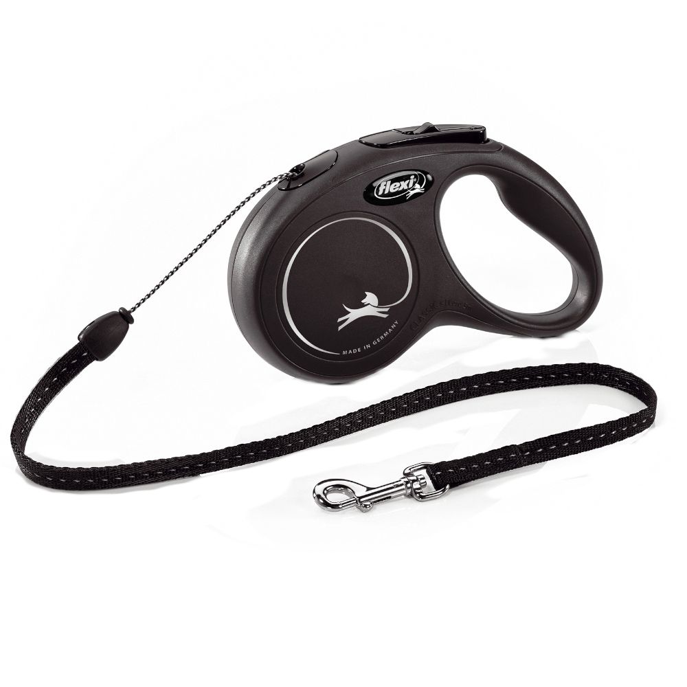 flexi Black New Classic 5m Rope Lead
