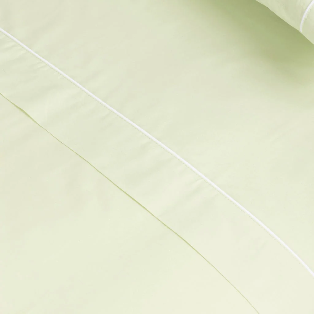 Lençol de Cima Algodão Percal Verde Claro 160x280 SAMOA