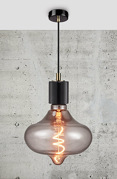 Ampoule LED décorative dimmable E27 G280 ⌀28cm 350lm fumé blanc chaud Nordlux