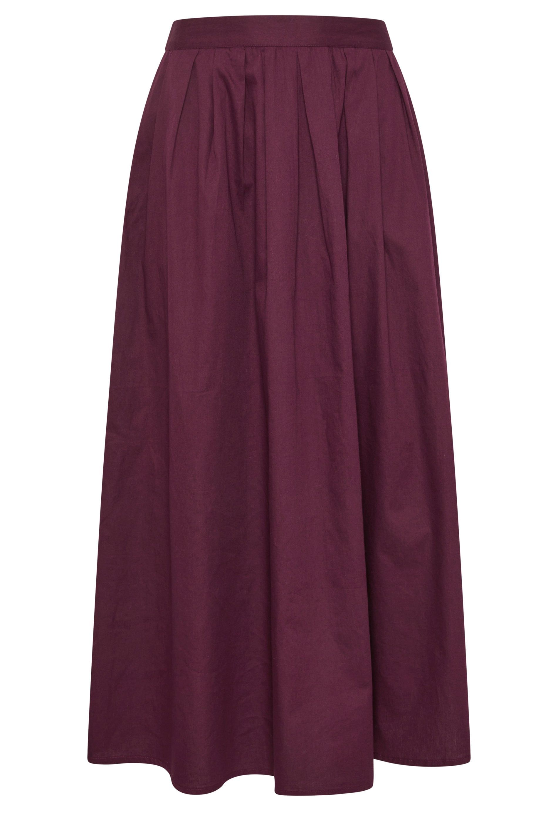 PixieGirl Petite Poplin Cotton Maxi Skirt