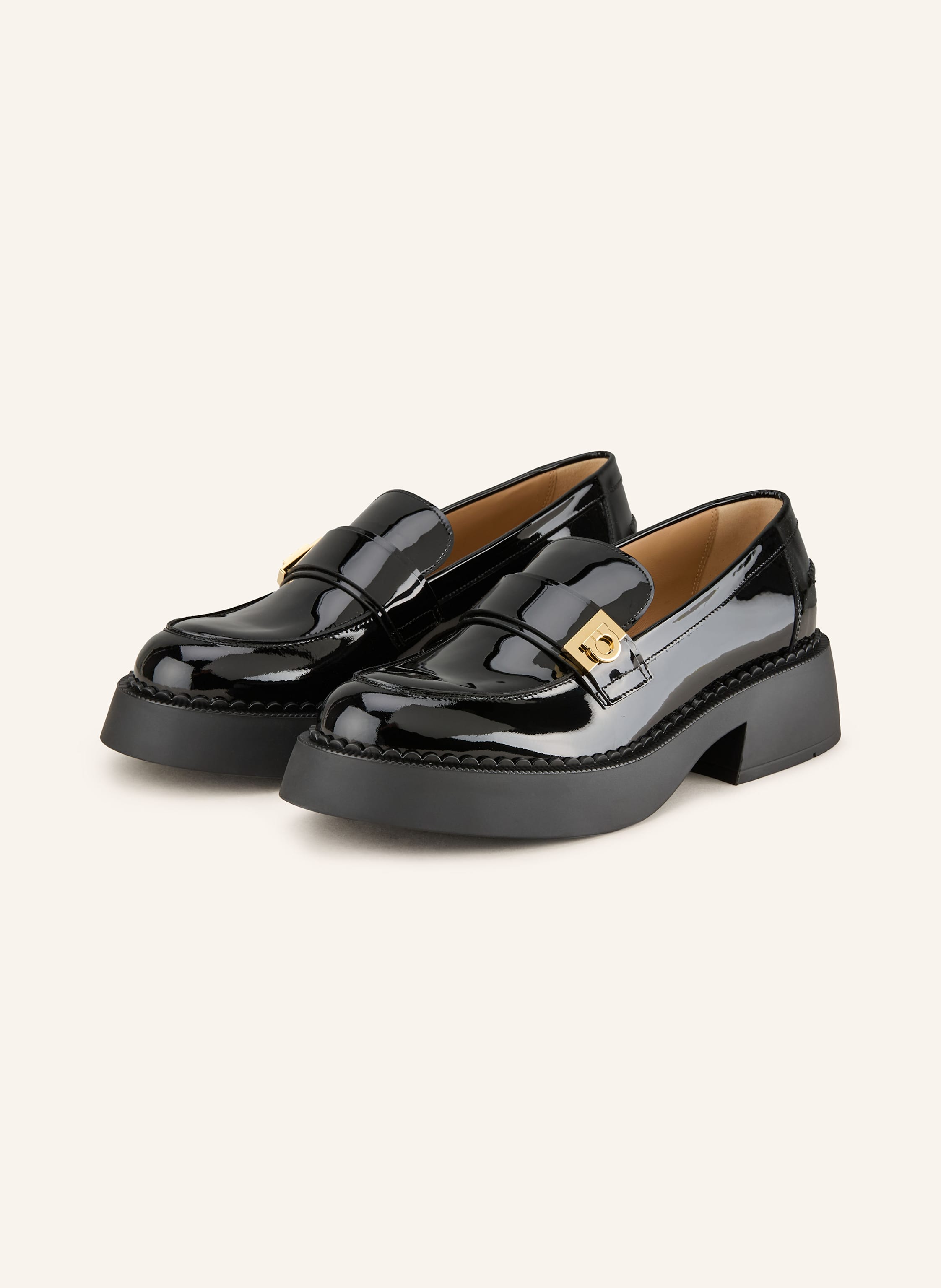 FERRAGAMO Lack-Loafer CAMINIA