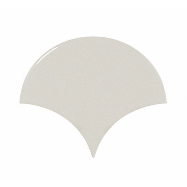 Carrelage mur écaillon de poisson uni vert menthe brillant 10,6x12 cm SCALE FAN MINT