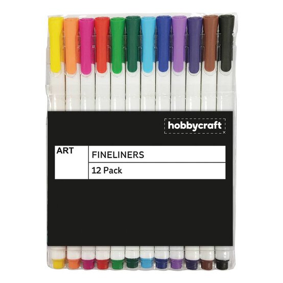 Coloured Fineliners 12 Pack