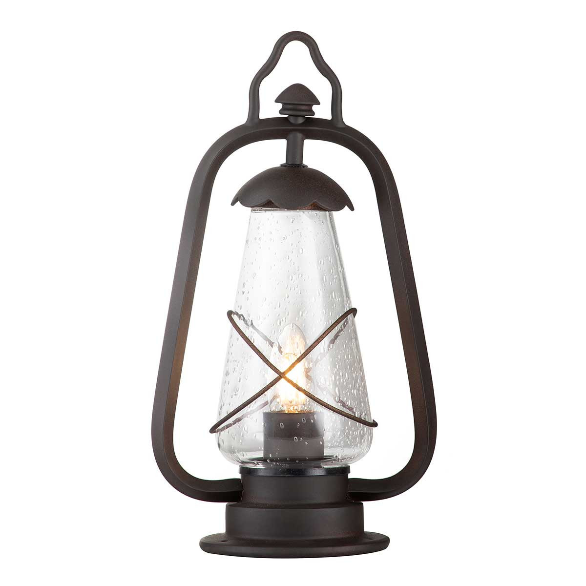 Lampa ogrodowa stojąca stary brąz Miners wys:37 cm 1xE27x60W IP44 Elstead