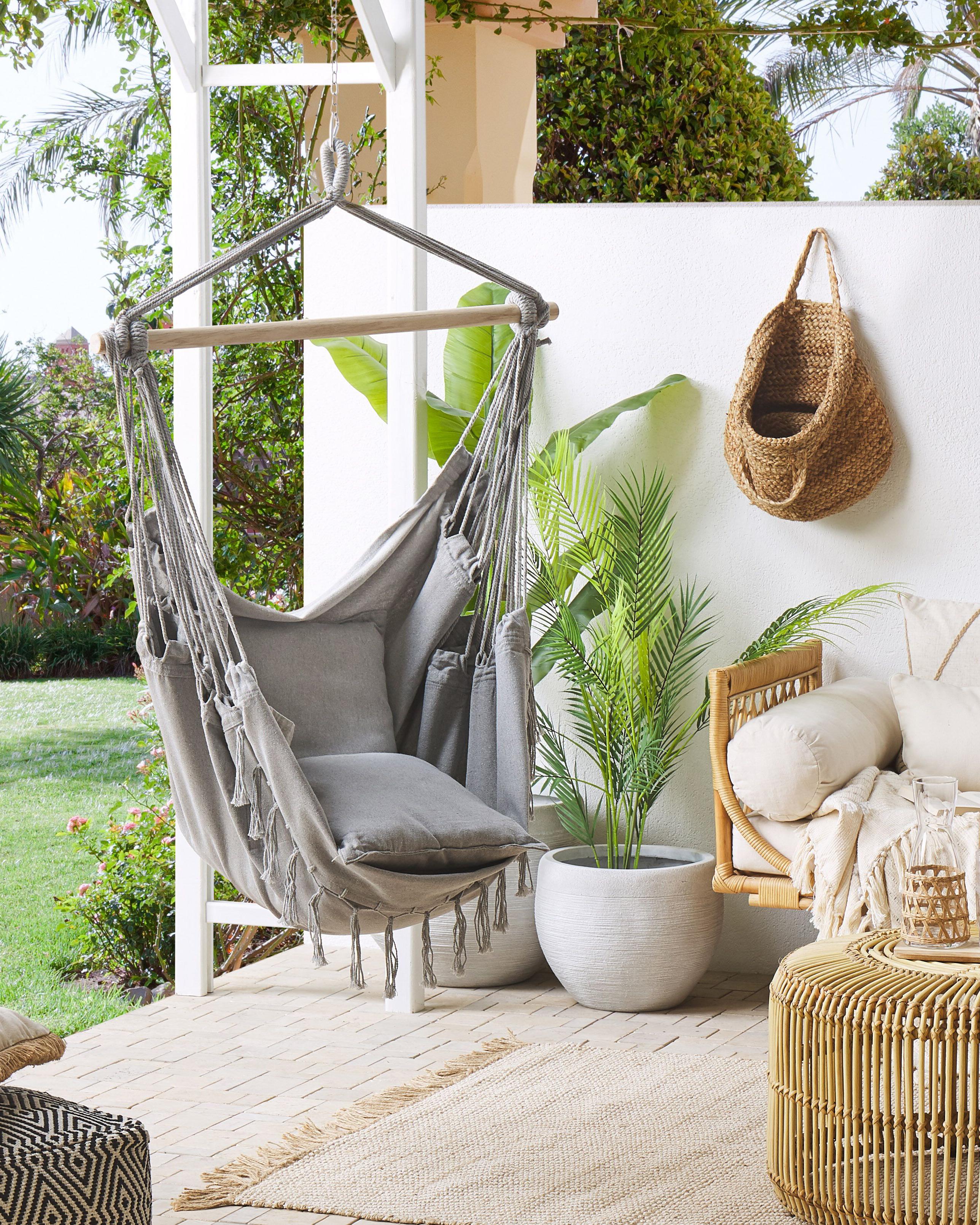 Hanging Chair BONEA Cotton Light Grey