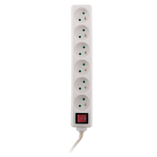 Bloc 6 prises   interrupteur 1m Zenitech