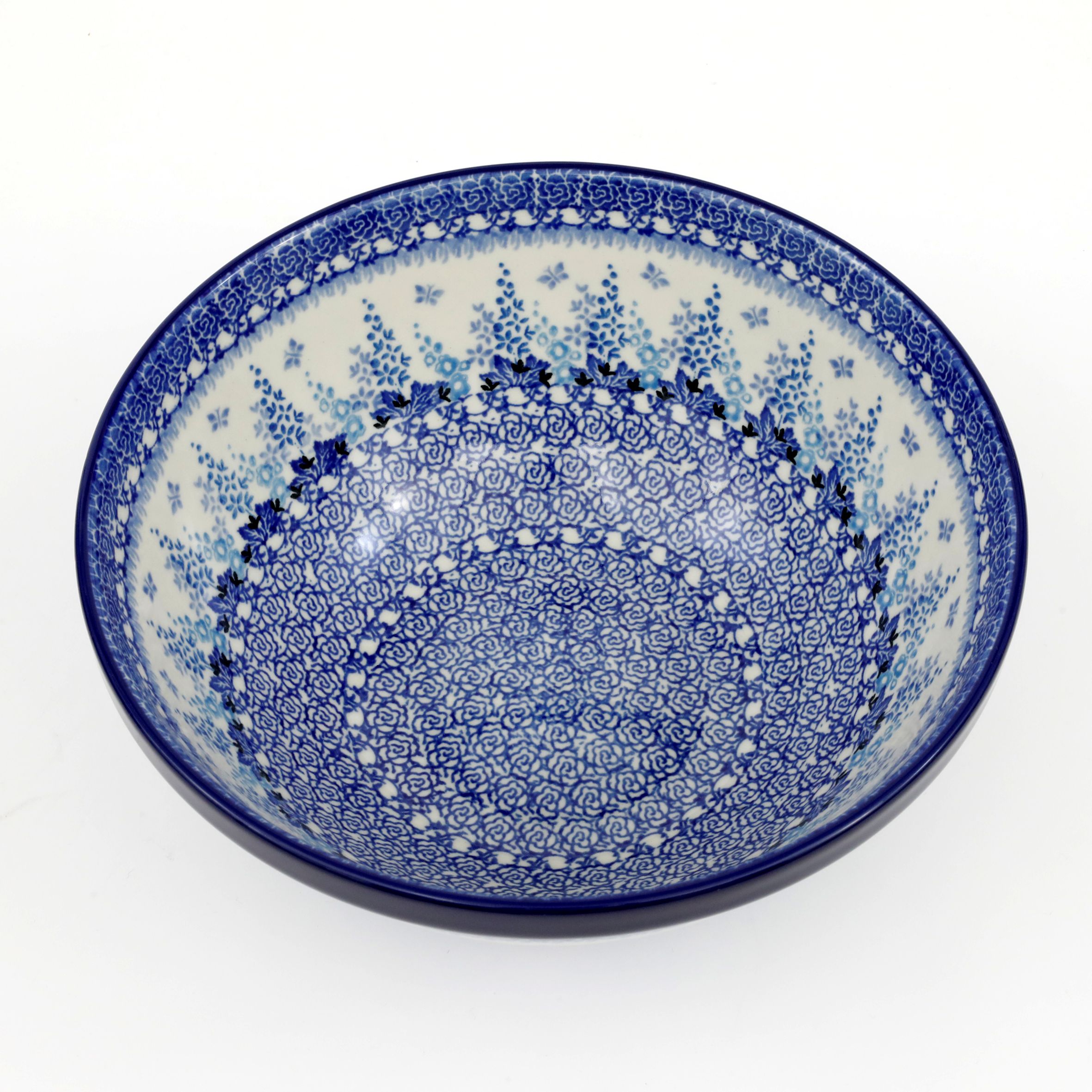 Miska ceramiczna 056 h-10cm  3277X Kwiat ostróżki
