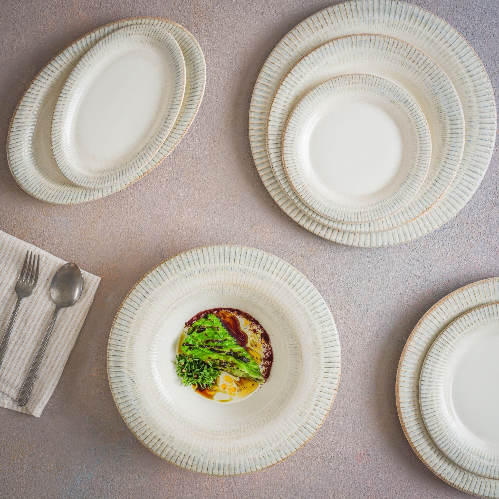 Bonna Serveerschaal - Galata - Porselein - 28 cm - set van 2