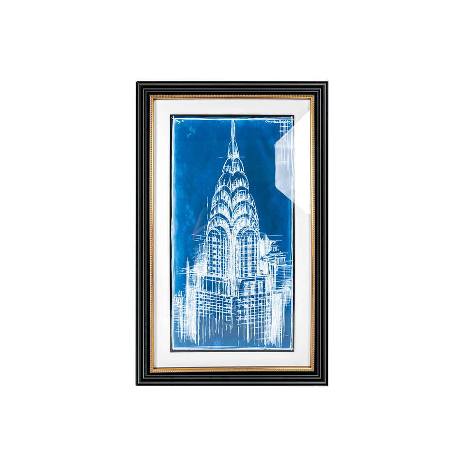 Obraz CHRYSLER ART DECO 69,5 x 114,5 cm