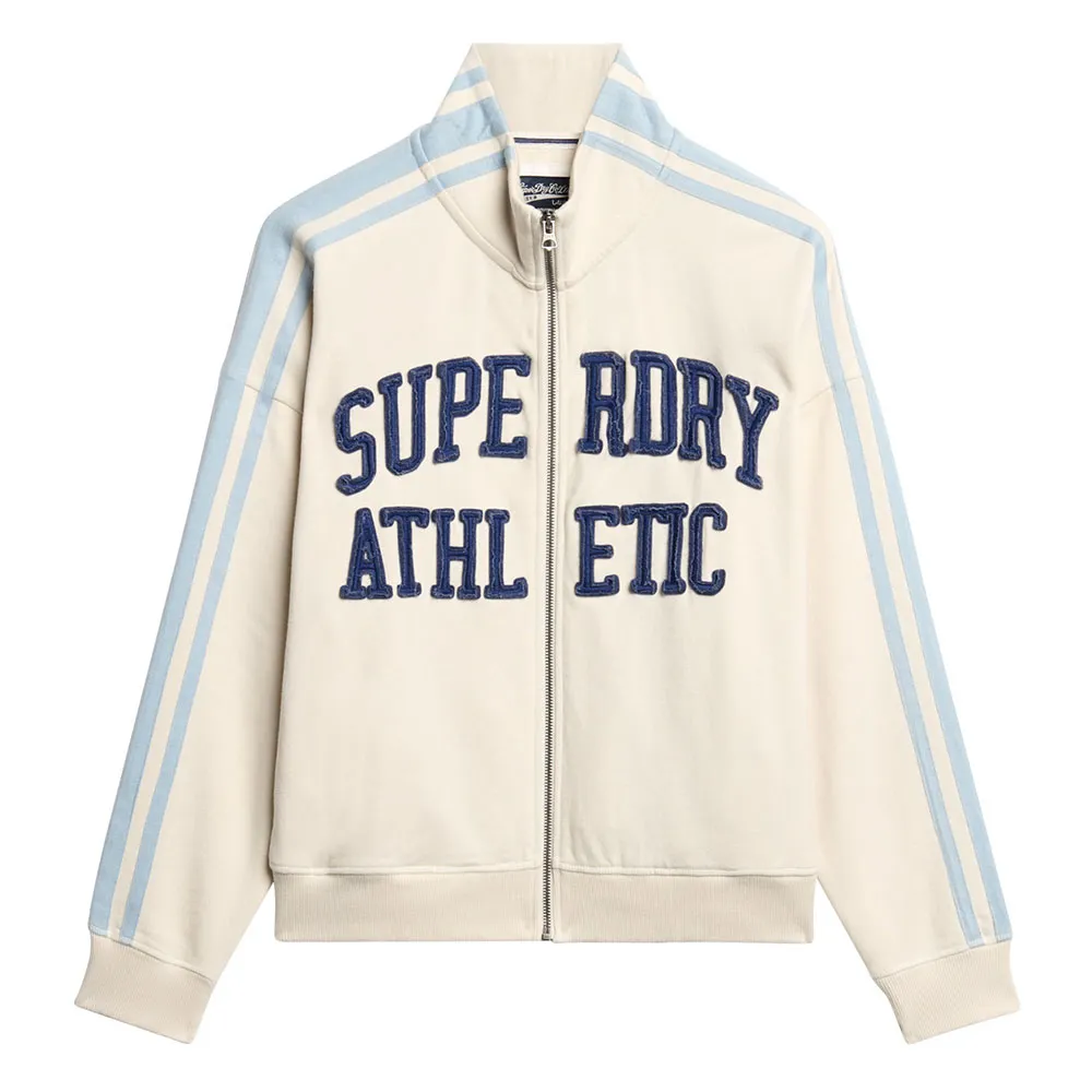 Superdry Athletic Applq Loose full zip sweatshirt