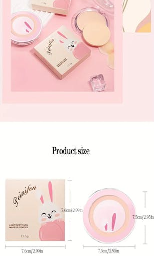 NNETM Lightweight Makeup Powder, Matte, Oil ControlPowder, Concealer Moisturizing Powder