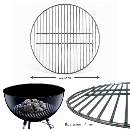 Grille foyère pour barbecue Weber 57 cm – Nordic Flame