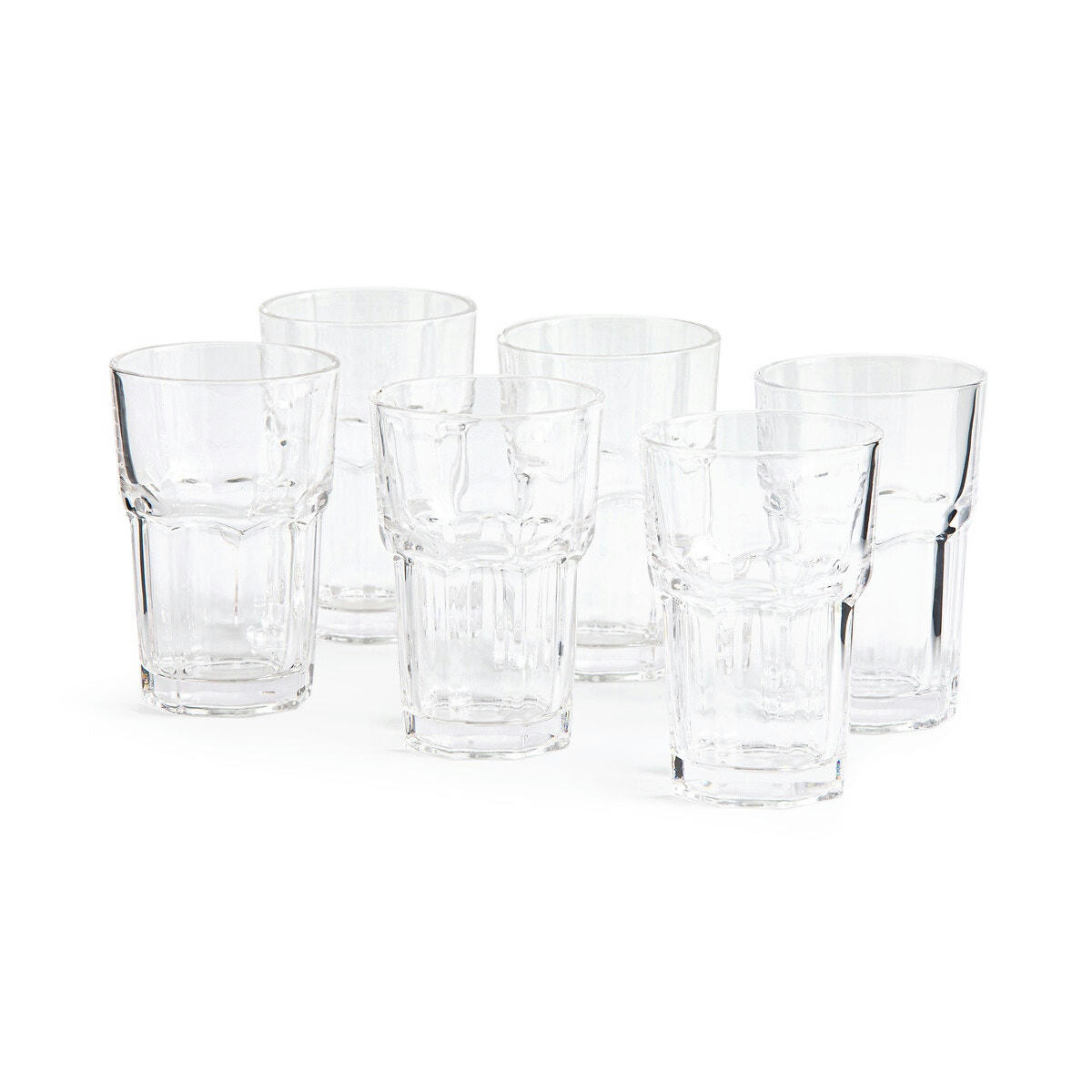 Lot de 6 gobelets à facettes, Faceta