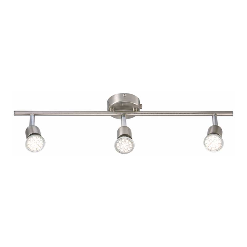 Nordlux Avenue Spotlamp - 3-lichts GU10 - 3000K - Geborsteld staal