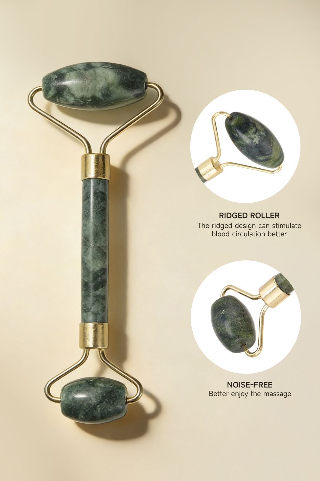 SHEONLY Gua Sha and Jade Roller Set for Facial Massage