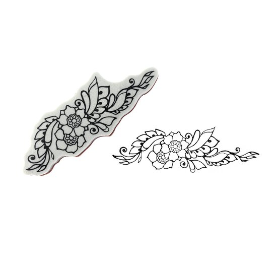 Flowers Tattoo Cling Stamp