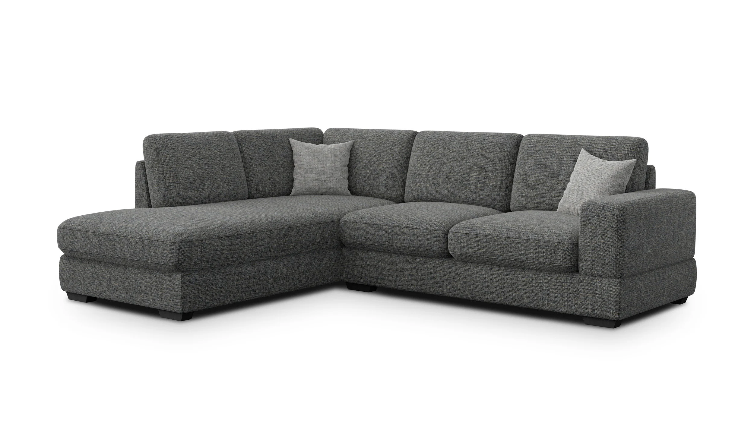 Sofa narożna 5 osobowa lewa OTTO, antracytowa