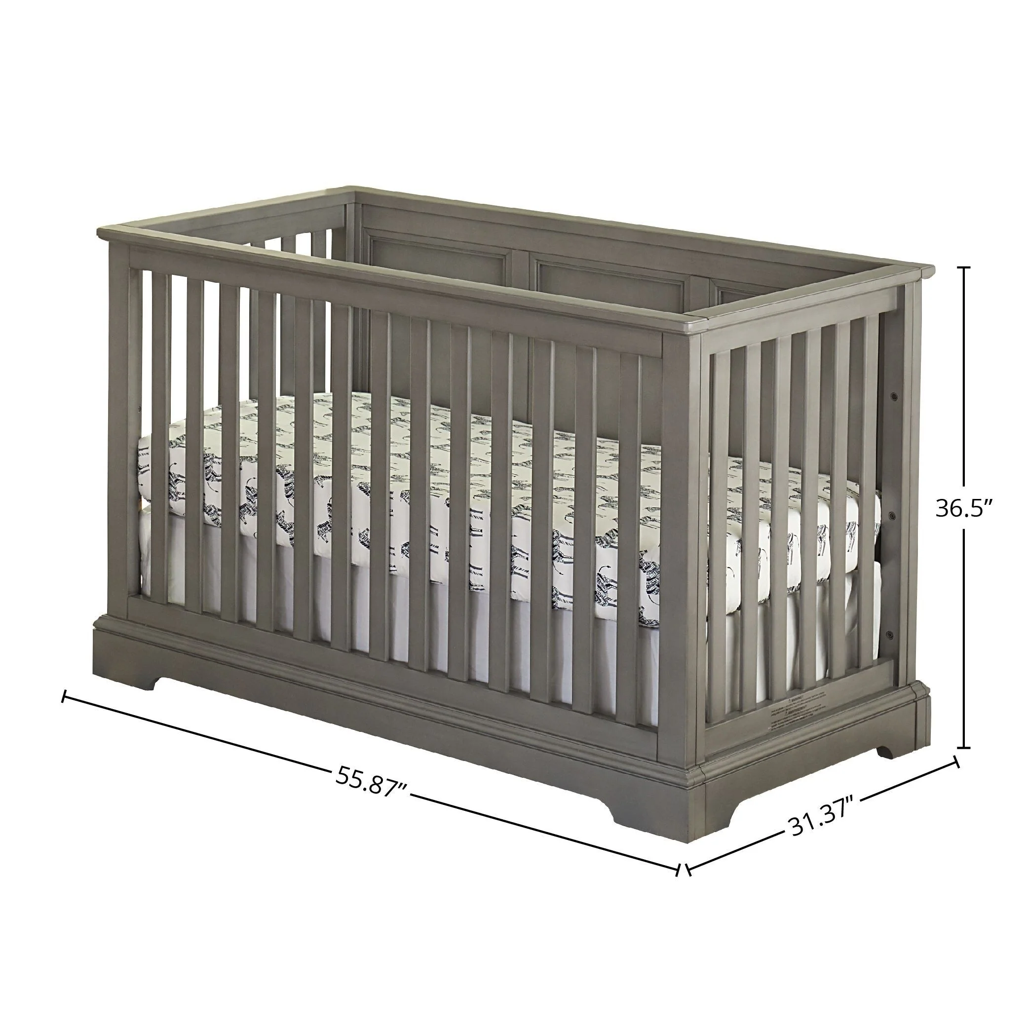 Hanley 56 Wide Island Crib, Cloud
