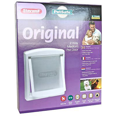 Chatière manuelle medium Staywell Petsafe 230 x 265 cm blanche