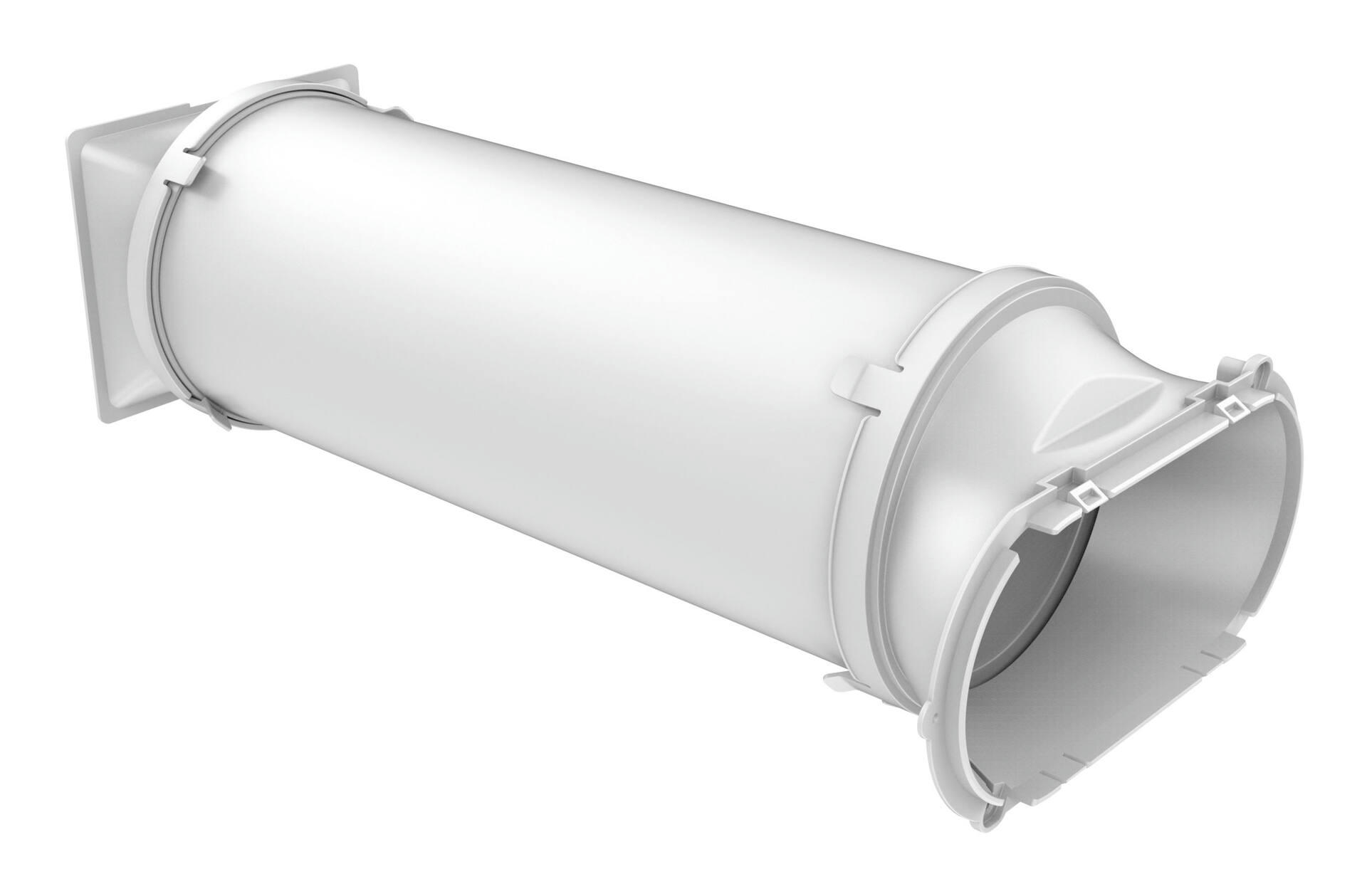 NOMA Exhaust Hose For Portable Window Air Conditioner/AC, White