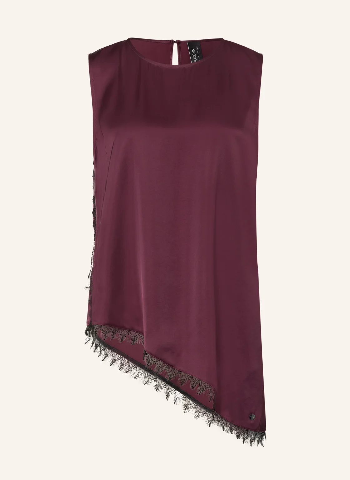 MARC CAIN Satintop mit Spitze