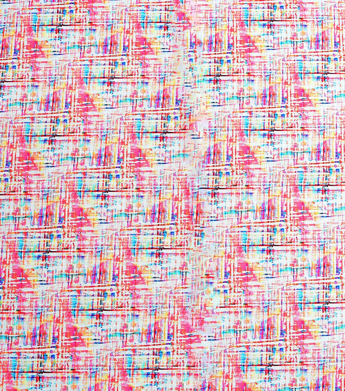 Multicolor Textured Burlap Cotton Fabric by Keepsake Calico