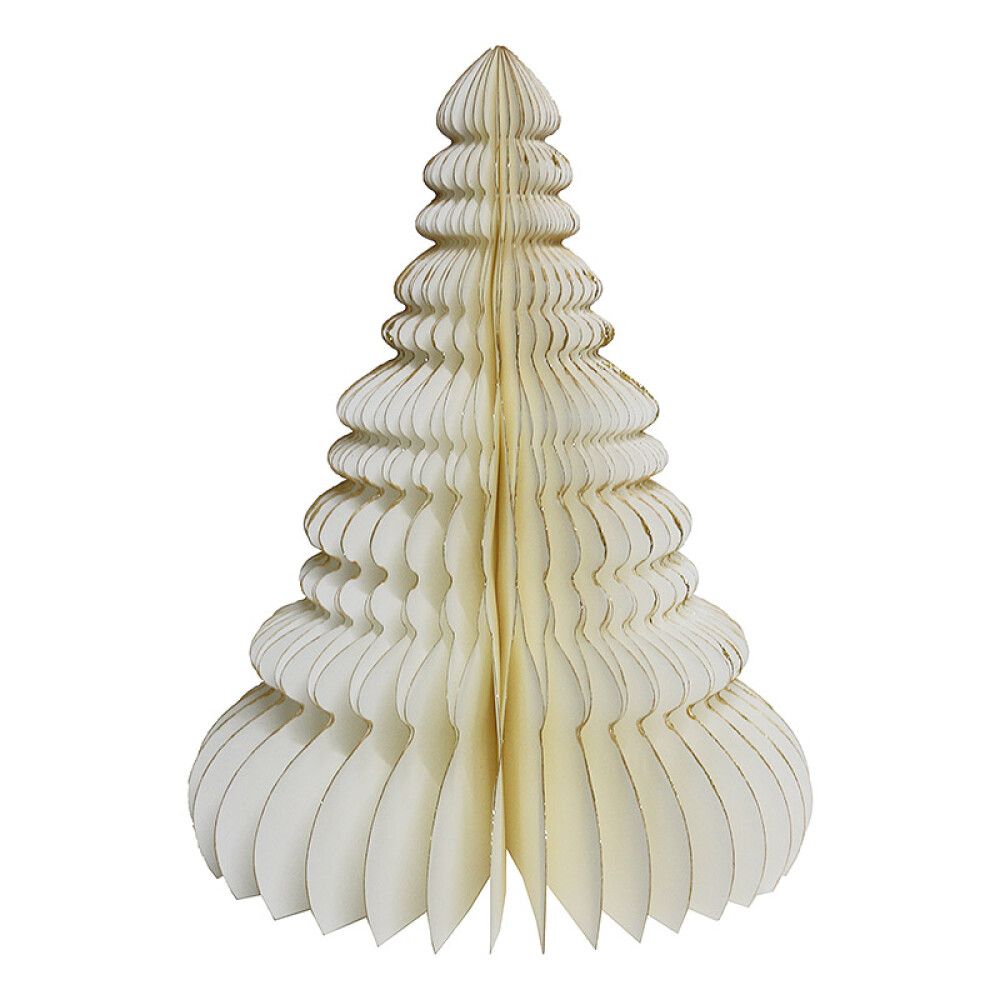 JULEDEKORASJON HONEY COMB TREE 30CM HVIT