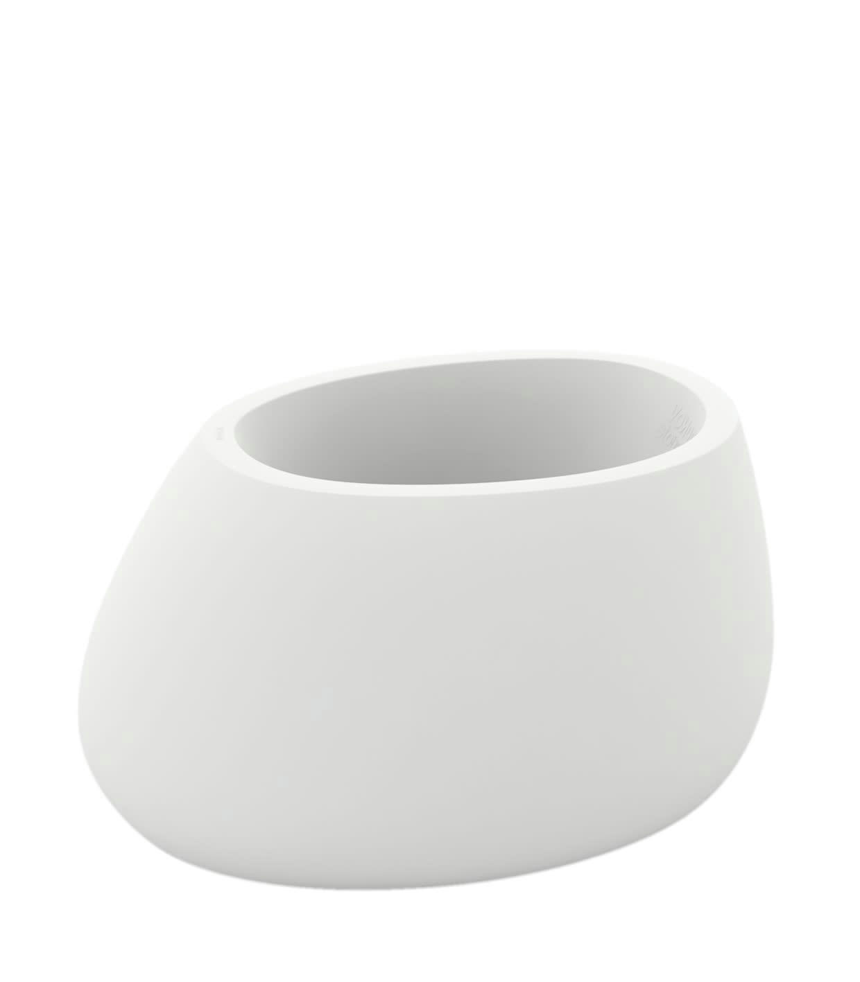 STONE - Pot de fleurs - 40 Plastique blanc 80x40x65 cm