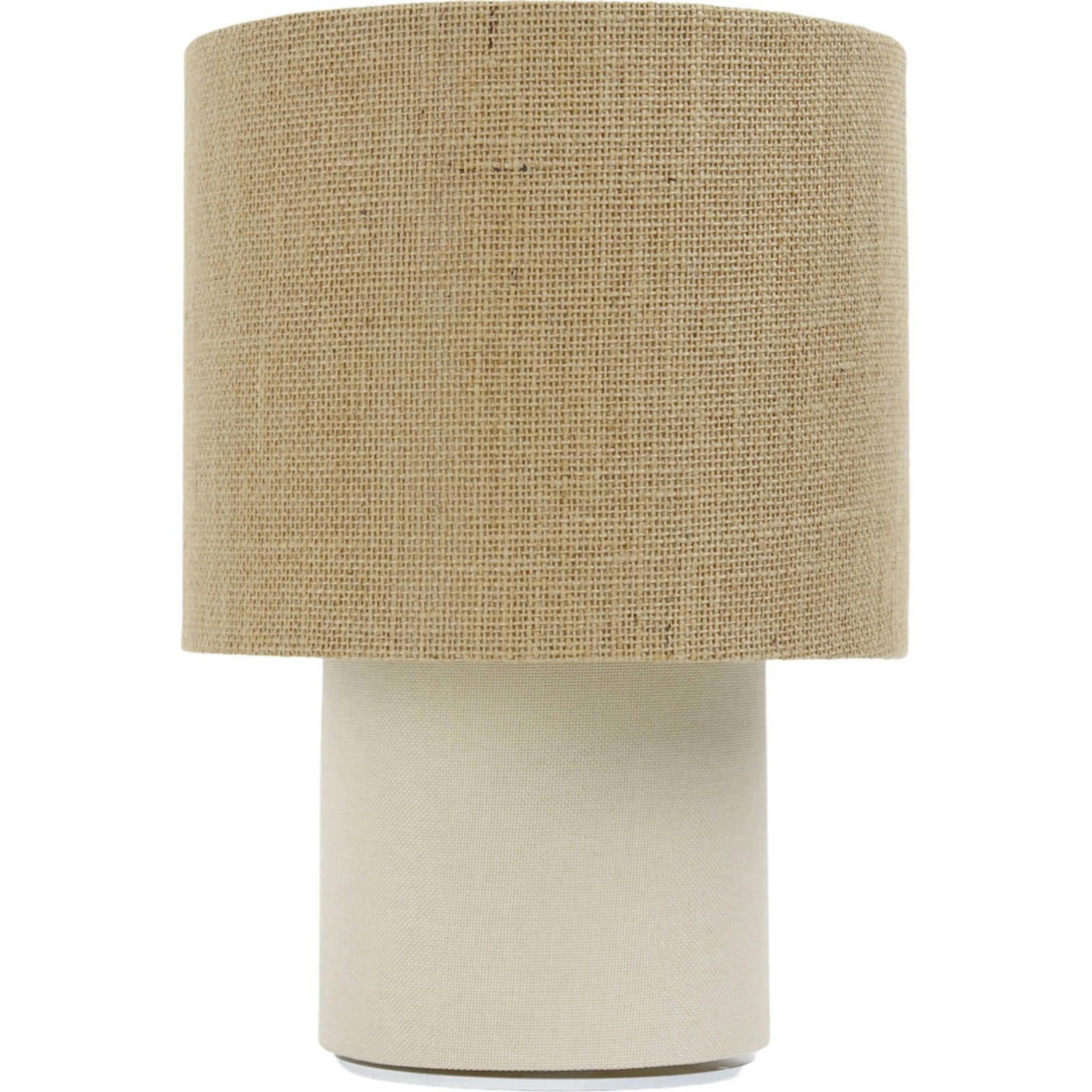 TWIST - Lampe de chevet Tissu Beige 20x20x29 cm